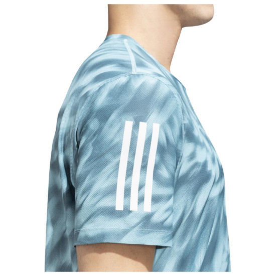 Adidas Ανδρική κοντομάνικη μπλούζα Own the Run Allover Print Tee Adidas Ανδρική κοντομάνικη μπλούζα Own the Run Allover Print Tee